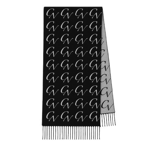 CLIEN Black & Grey Reversible Scarf