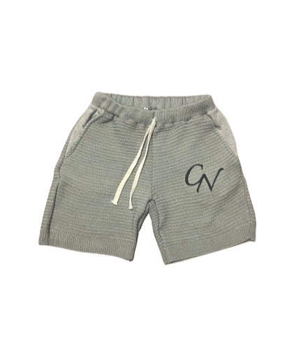 Grey Knitted CLIEN Shorts