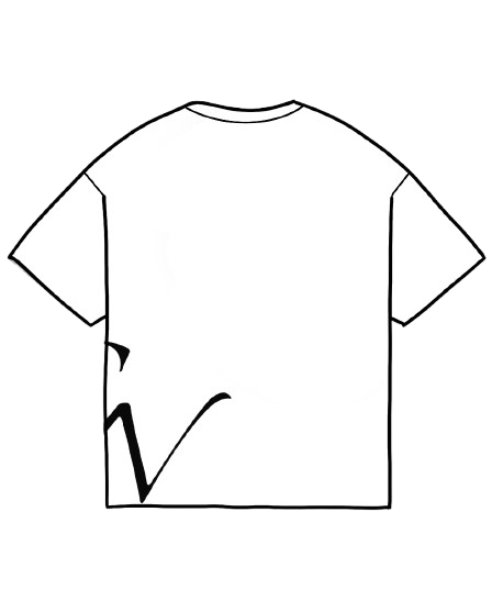 White CLIEN Double Side T-shirt