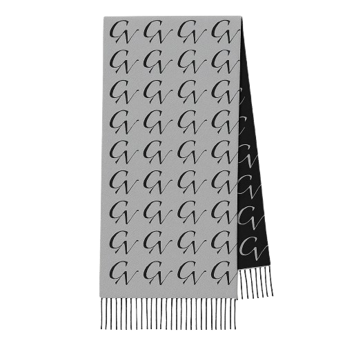 CLIEN Black & Grey Reversible Scarf