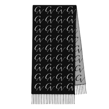 CLIEN Black & Grey Reversible Scarf