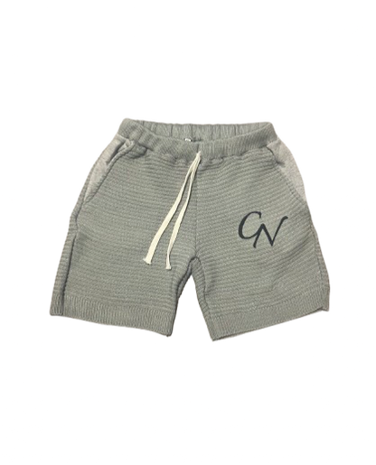 Grey Knitted CLIEN Shorts