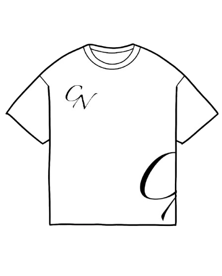 White CLIEN Double Side T-shirt